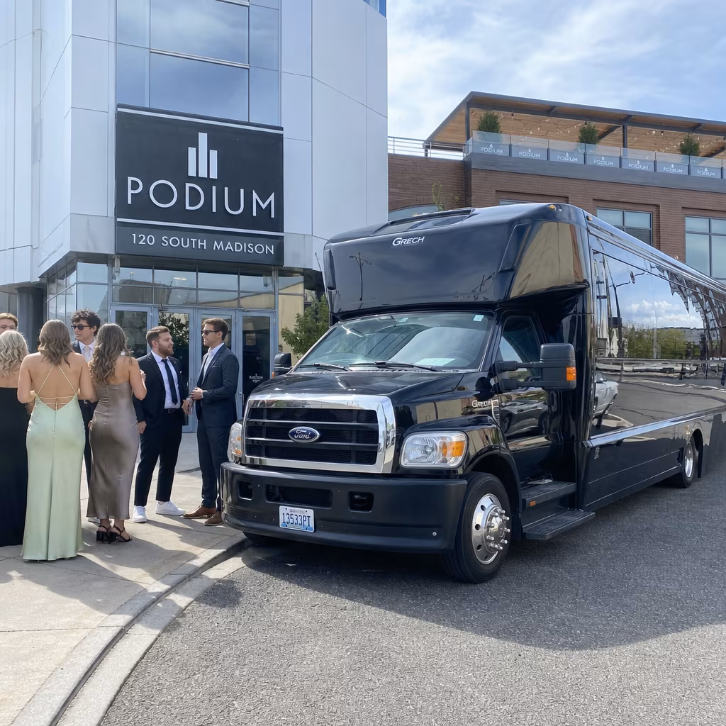 Rent a Bus to The Podium