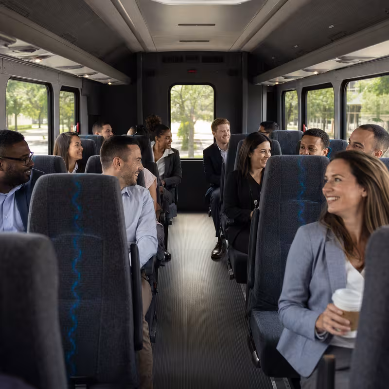 Black Mercedes Sprinter van staged for an Spokane Corporate Transportation group