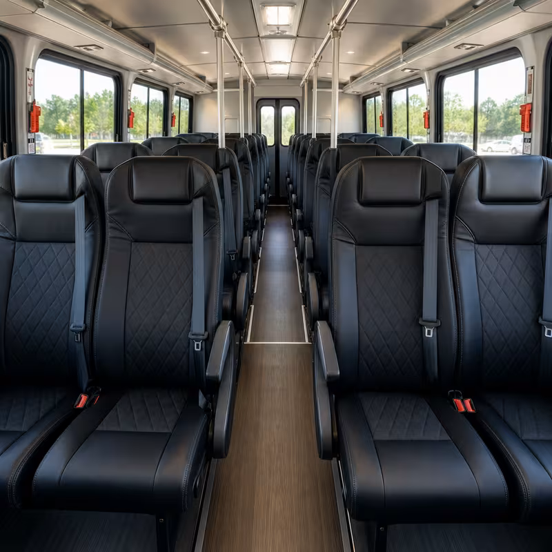 15-35 Passenger Minibus Interior