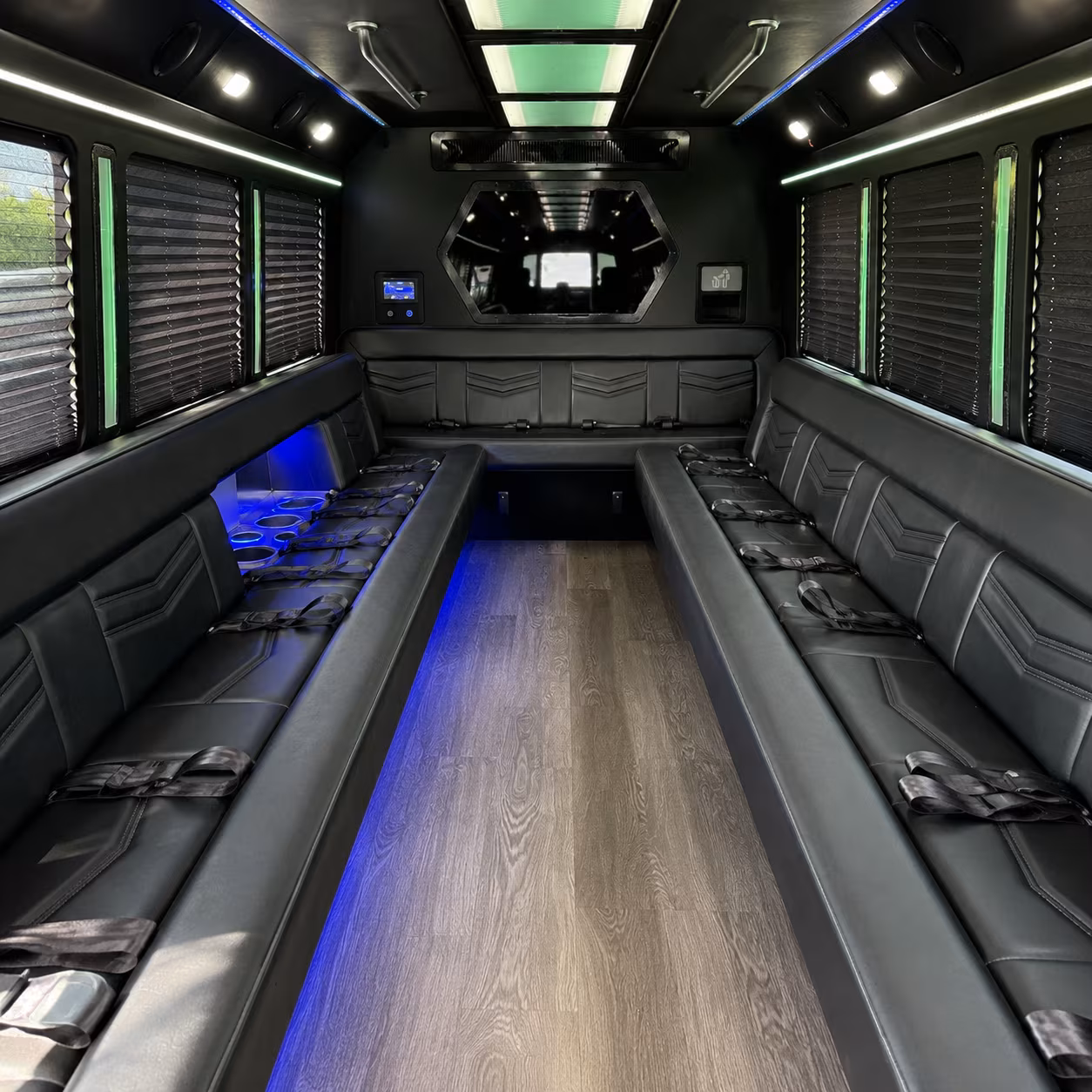 Spokane Bachelor & Bachelorette Transportation party bus interior