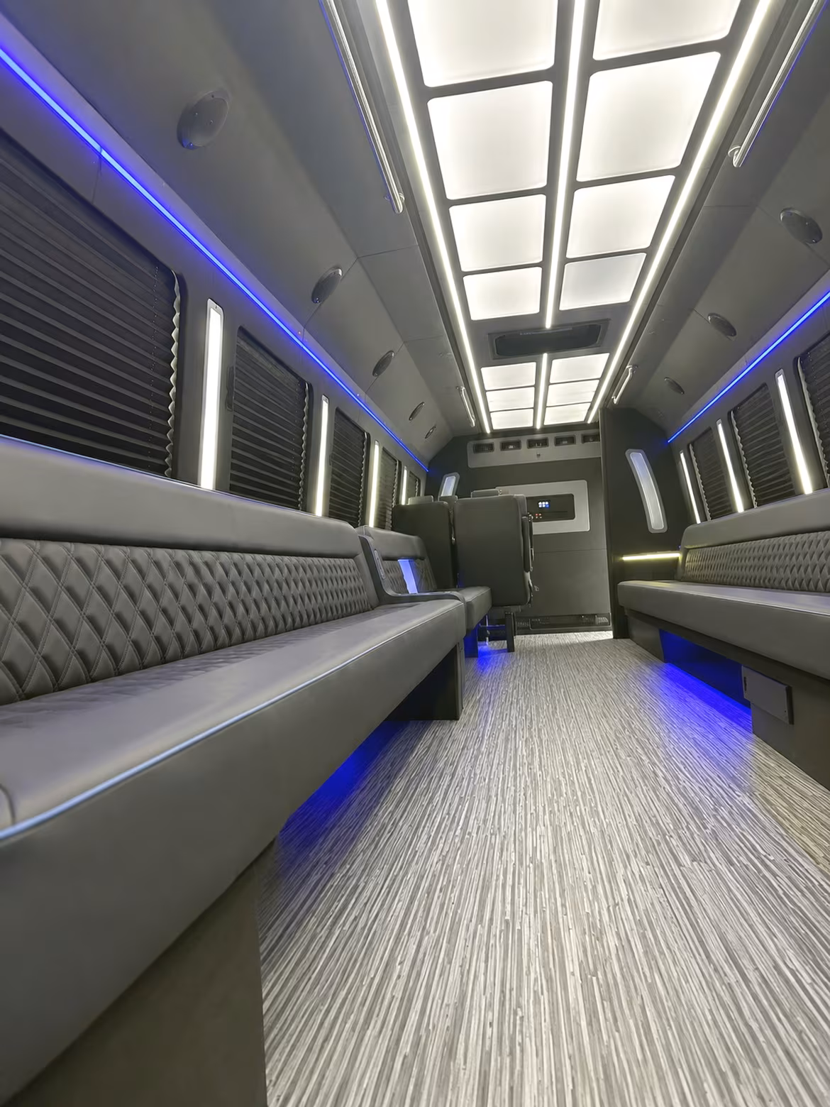 Spokane Birthday, Sweet 16, & Quinceañera Transportation party bus interior