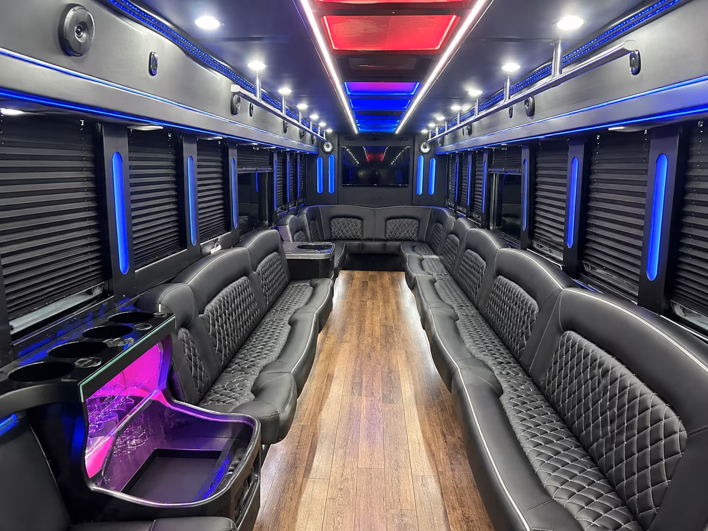 Spokane Birthday, Sweet 16, & Quinceañera Transportation party bus exterior