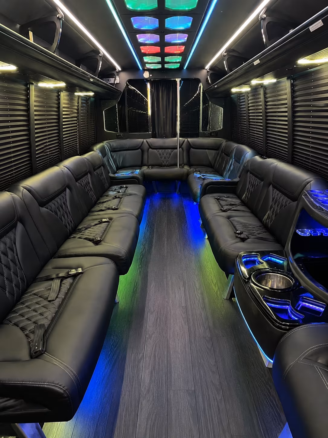 Spokane Birthday, Sweet 16, & Quinceañera Transportation party bus exterior