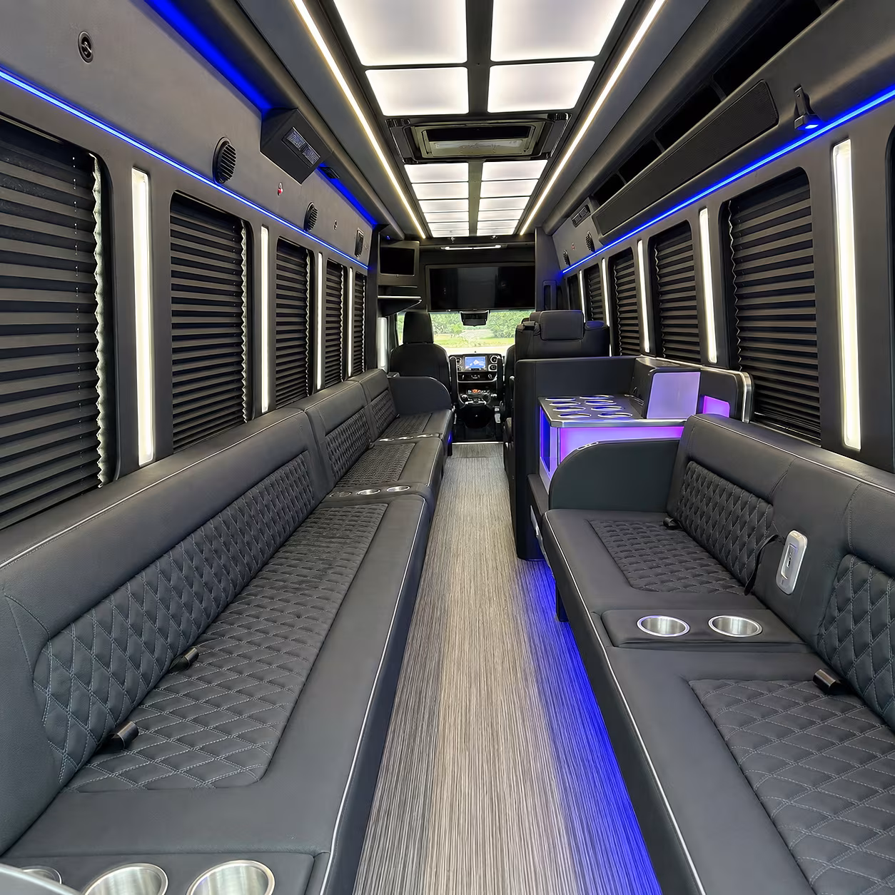 Spokane Concert & Music Festival Transportation party bus interior