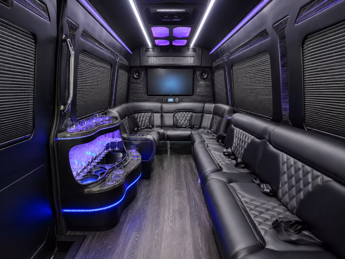Spokane Corporate Transportation party bus exterior