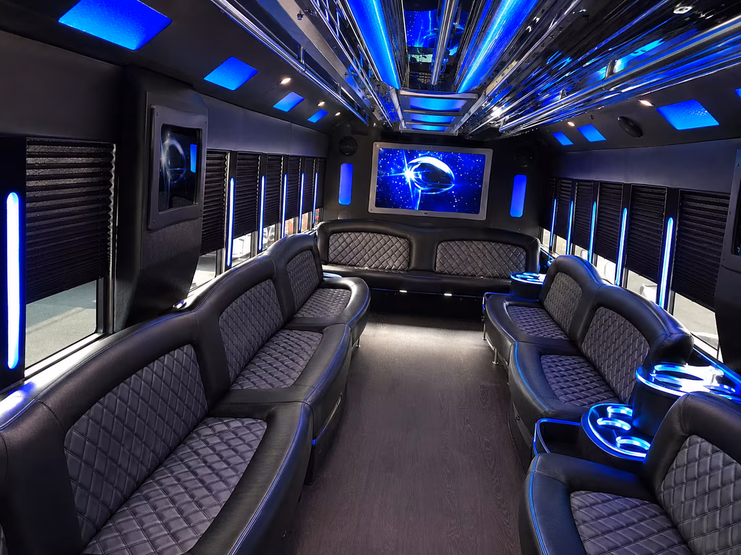 Spokane Private Event Transportation party bus exterior