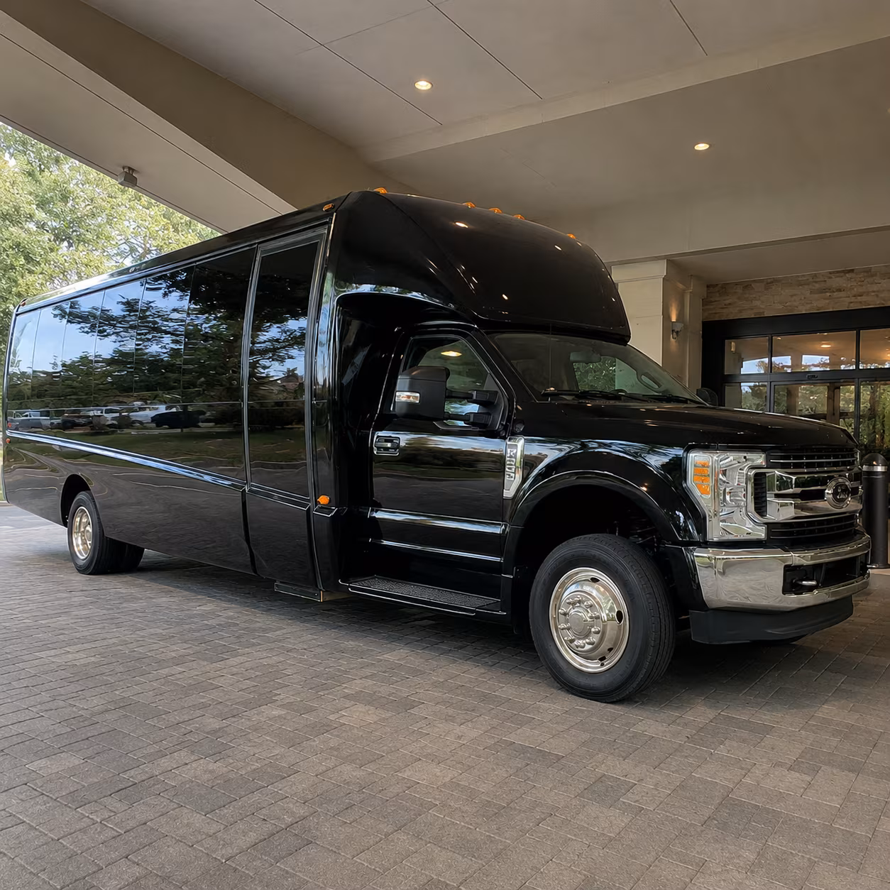 Spokane School Event Transportation party bus exterior
