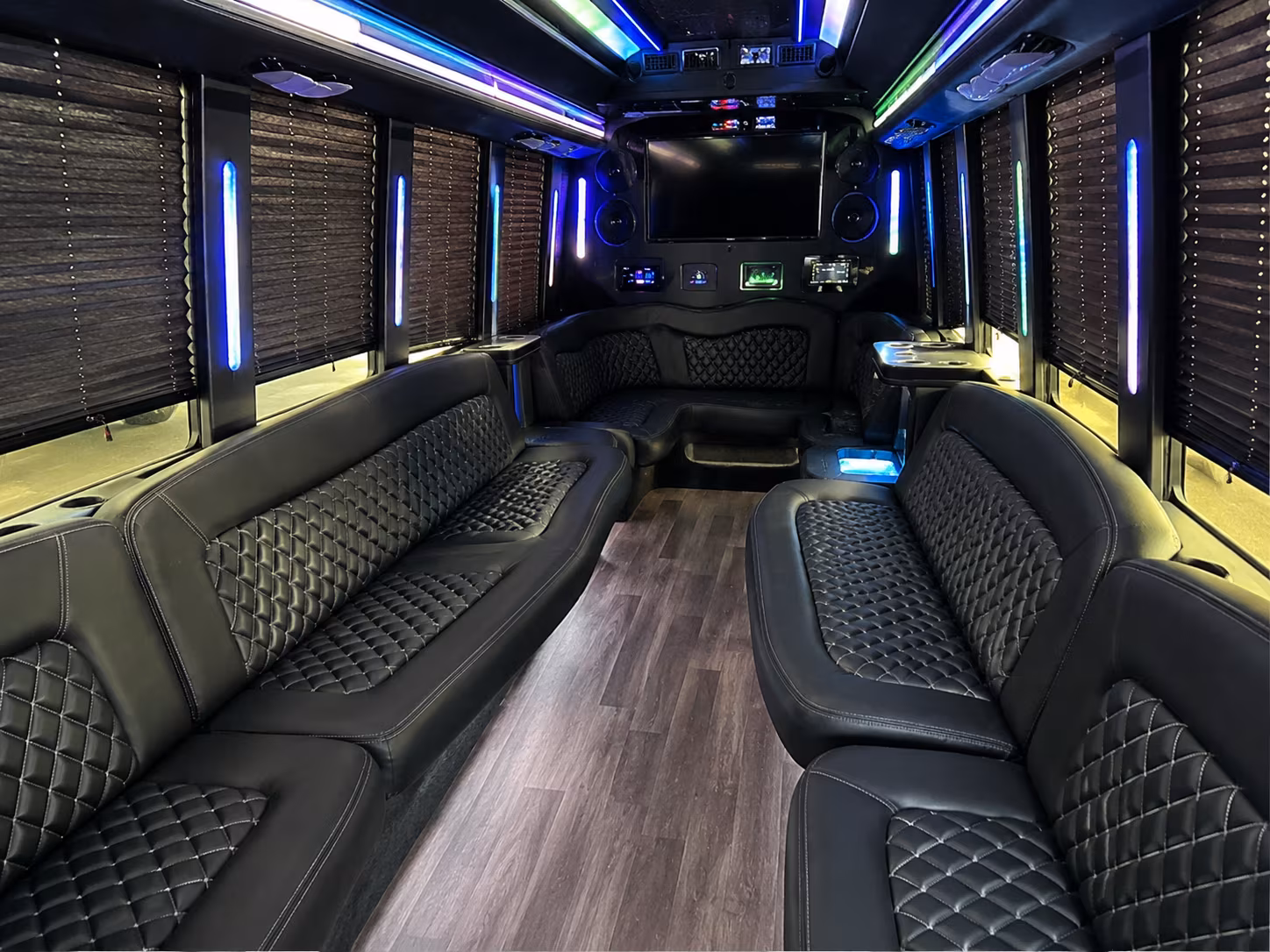 Spokane Sporting Event Transportation party bus exterior