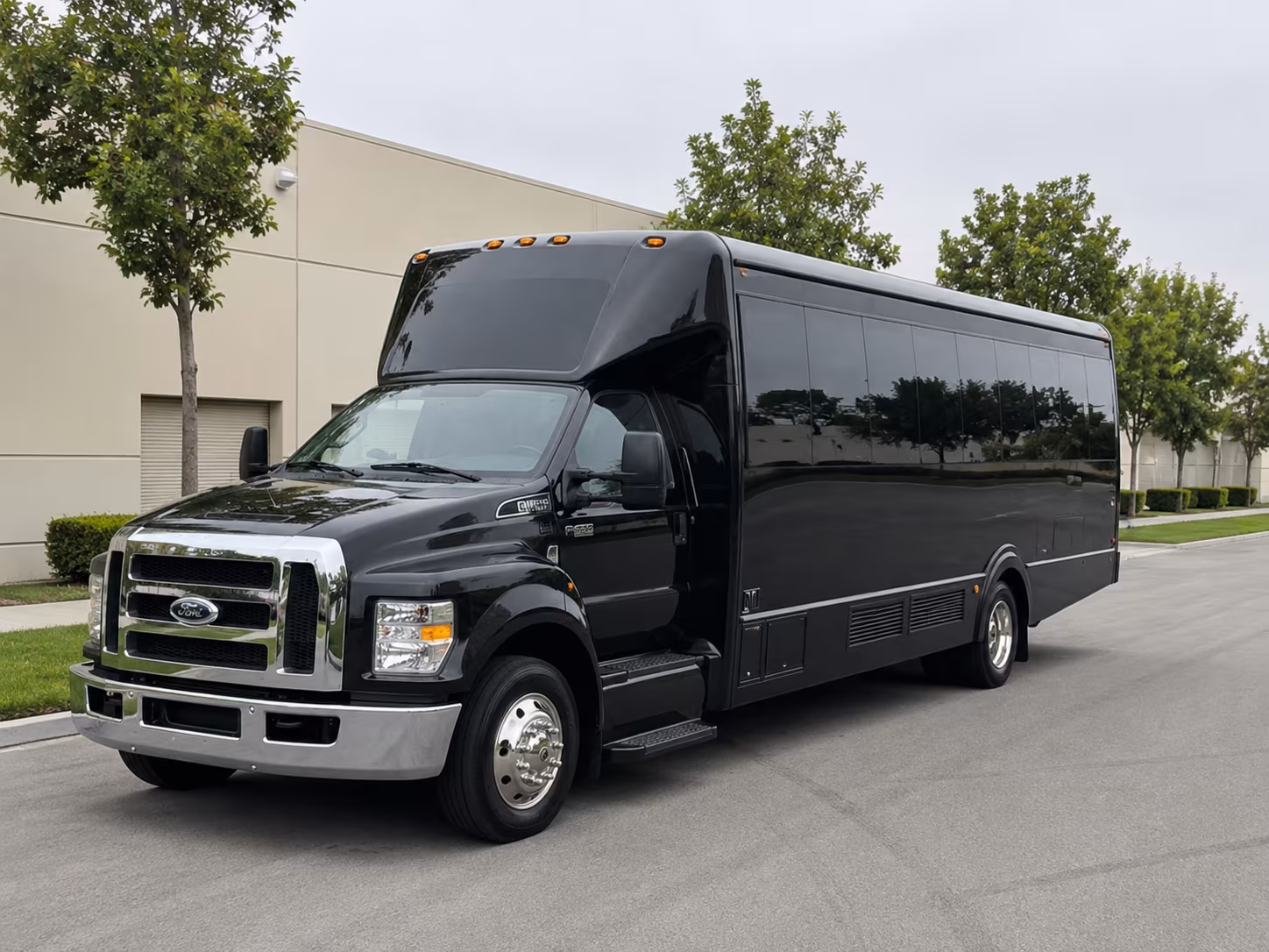 Spokane Sporting Event Transportation party bus exterior