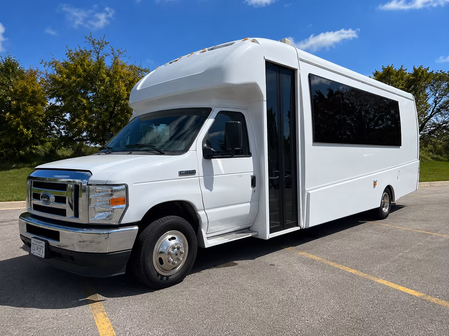 Spokane Sporting Event Transportation party bus exterior