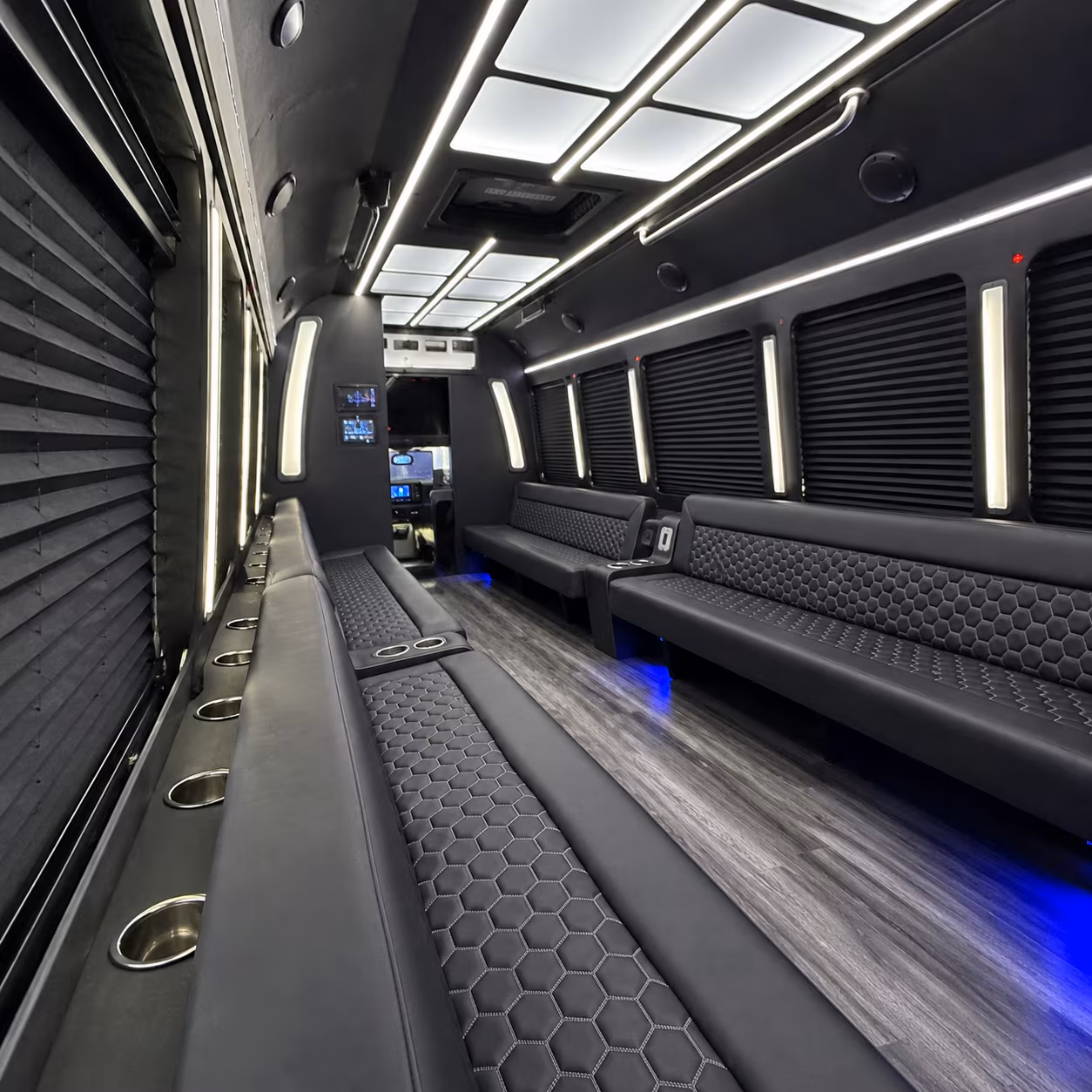 Spokane Wedding Transportation party bus exterior