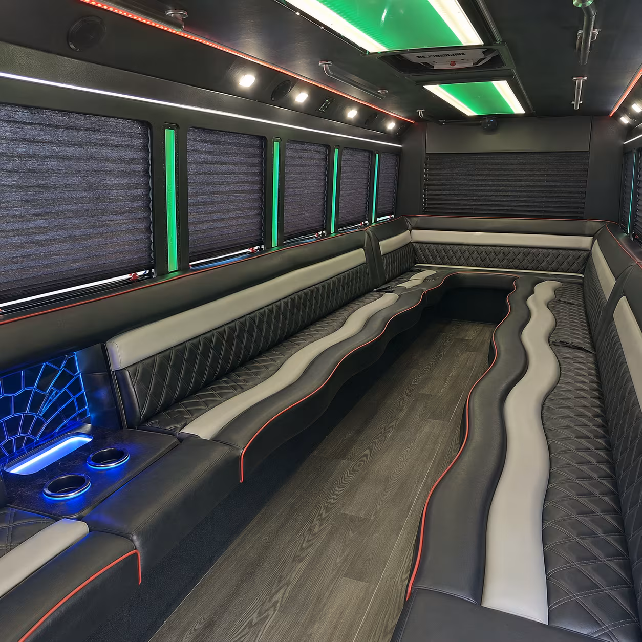 Spokane Wedding Transportation party bus exterior